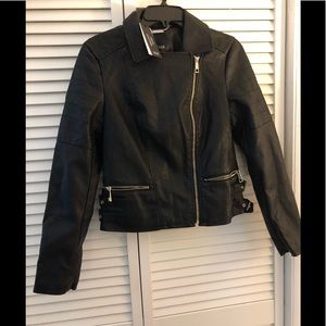 NWT “Black” ANA Faux Leather Jacket